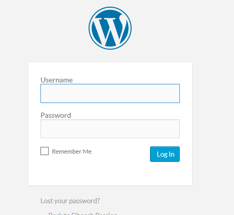 WordPress login