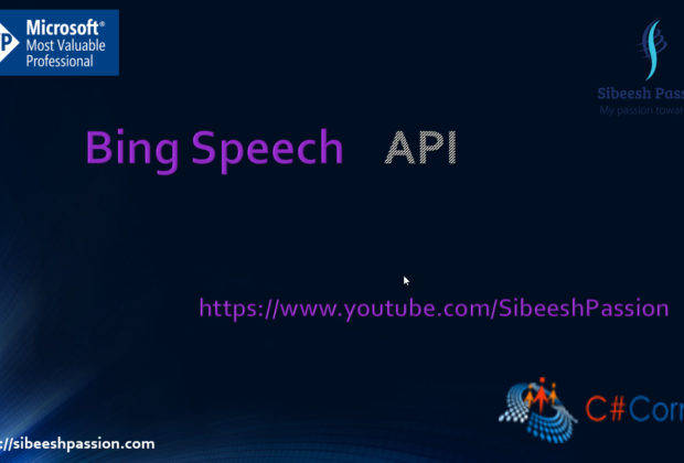 Bing Speech Api Thumbnail